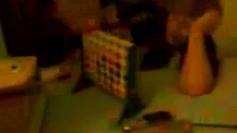 Dyllan gets mad at connect 4 game