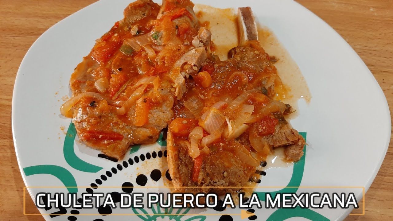 Como hacer chuletas de puerco a la mexicana YouTube Como hacer chuletas de puerco a la mexicana YouTube