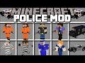 Minecraft POLICE MOD / FIGHT CRIME AND KILL PRISONERS THAT ESCAPE PRISON!! Minecraft