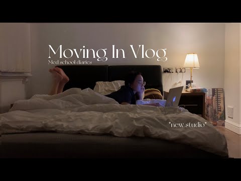 🏠Moving in vlog | Back to med school for round 3 👩🏻‍💻 *new studio*