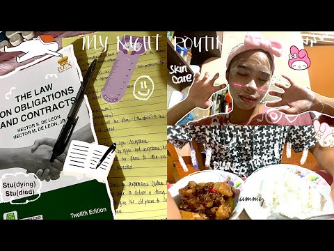my night student routine 💤 + unboxing stuffs 📦