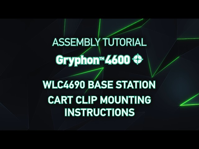Gryphon 4600 WLC4690 Base Station - Cart Clip Mounting Instructions