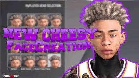 *NEW* BEST DRIPPY FACE CREATION TUTORIAL IN NBA 2K20! LOOK LIKE A DRIBBLE GAWD | BEST FACE CREATION