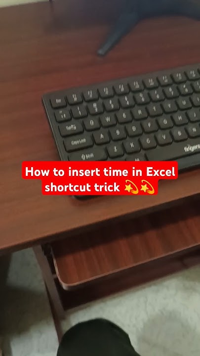How to insert time in Excel automatically shortcut key #shorts #viral # ...