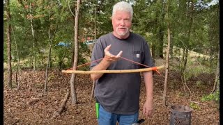 How To Make A Bow Drill Bow And String It Up