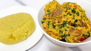 How To Cook The Best Egusi Soup with Uziza Leaf (Updated) - Frying Method - Easy & Delicious