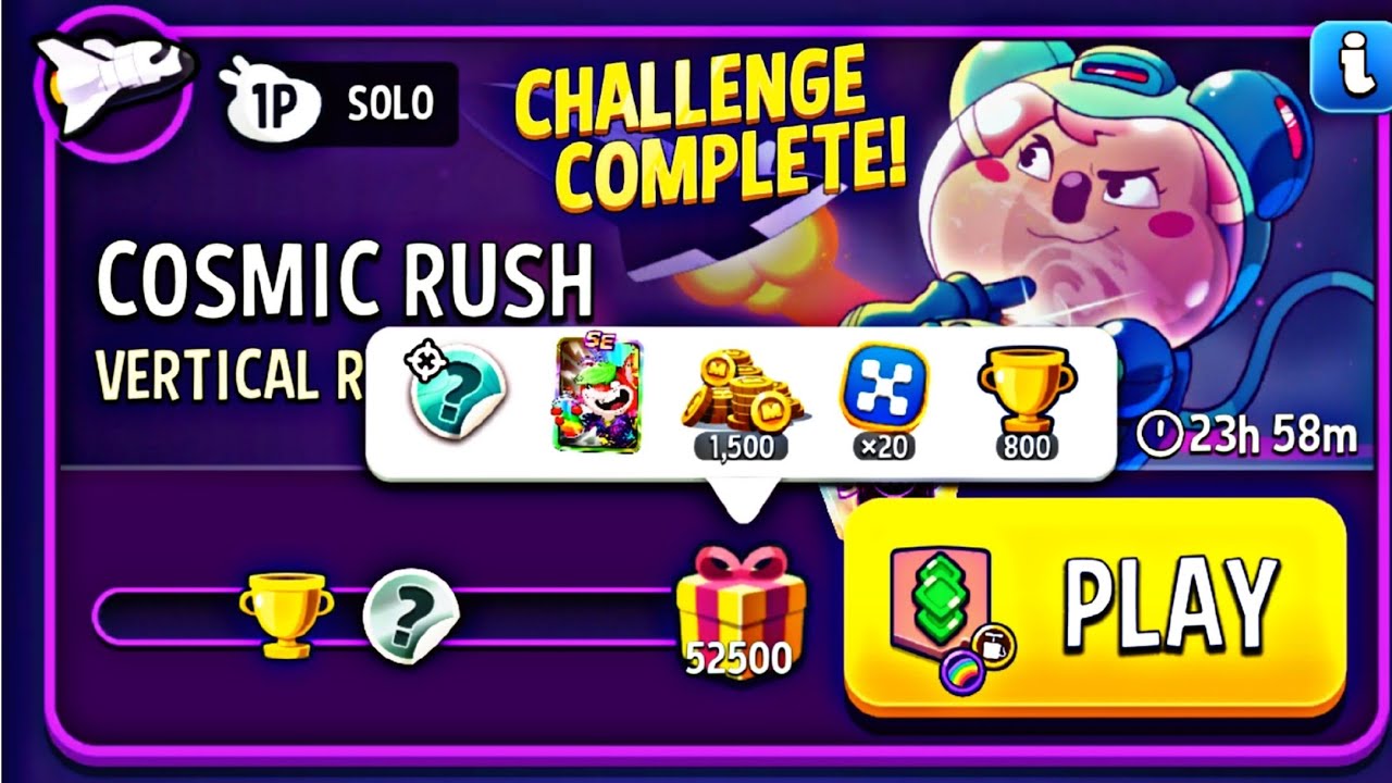 solo challenge vertical rush rainbow blow em up rainbow cosmic rush ...