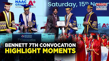 Bennett University Hosts 7Th Convocation | Watch Top Moments of Pride & Joy, MD Jain Says...