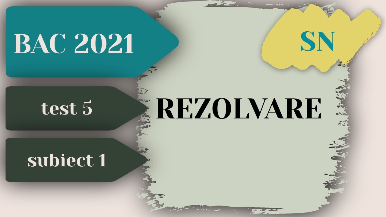 Rezolvare Test Antrenament Bacalaureat 2021 Informatica - Testul 5