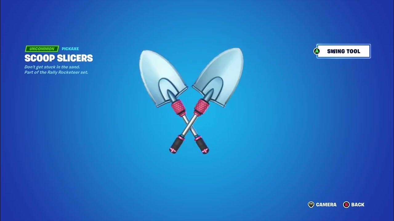 *NEW* SCOOP SLICERS PICKAXE FORTNITE SUMMER 2023 (RAZOR RAE SKIN SET