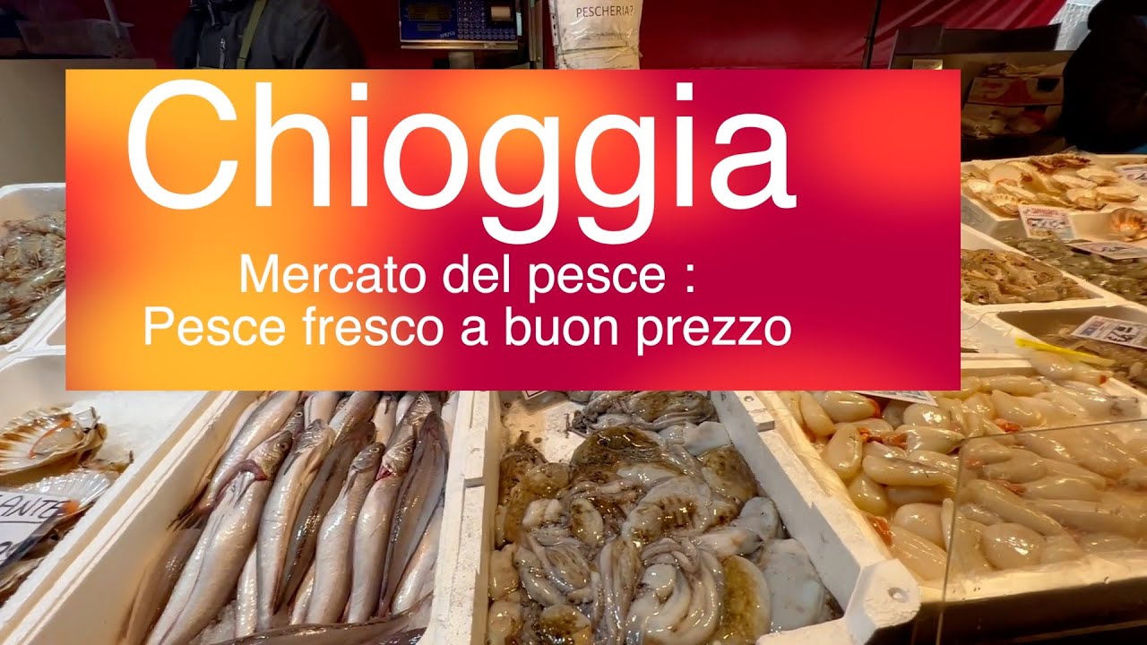 Chioggia Il Mercato del Pesce , pesce fresco a buon prezzo! #venezia #chioggia #mangiarebene