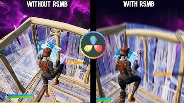 How To Download *FREE* RSMB (Motion Blur) For Fortnite Montages! (Davinci Resolve 16)