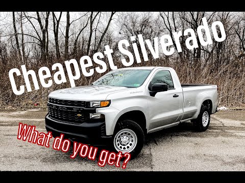 The LEAST EXPENSIVE NEW Silverado 1500 AVAILABLE - Review and Walk Around