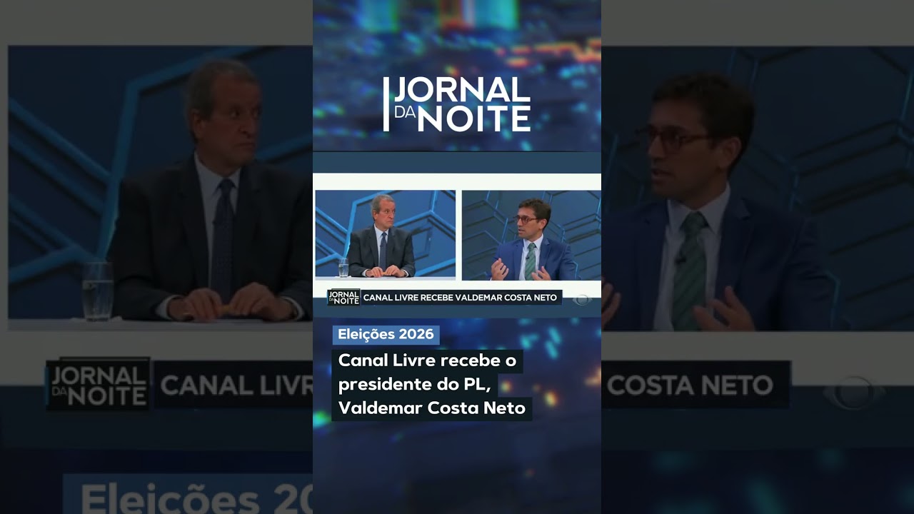 Canal Livre recebe o presidente do PL, Valdemar Costa Neto