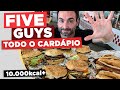 CARDÁPIO INTEIRO DO FIVE GUYS!! [FAST FOOD DOS EUA]