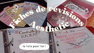 TUTO FICHES DE REVISIONS✨AESTHETIC✨!