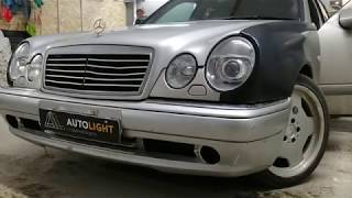 Mercedes Benz W240, 1998 г. установка Bi-Led линз   ДХО в секцию поворотника