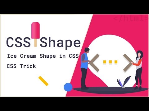 Learn how to create Ice cream Icon or drawing in CSS
