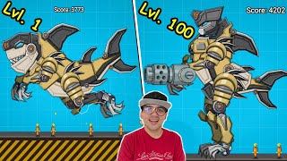 EVOLUA O TUBARÃO MUTANTE DE METAL!!! - Robot Shark Attack (jogos de celular) screenshot 2