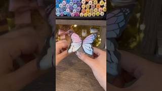 DIY flying butterfly 🦋 See related video for full tutorial and more! 😉💕✨ #art #diy #crafts