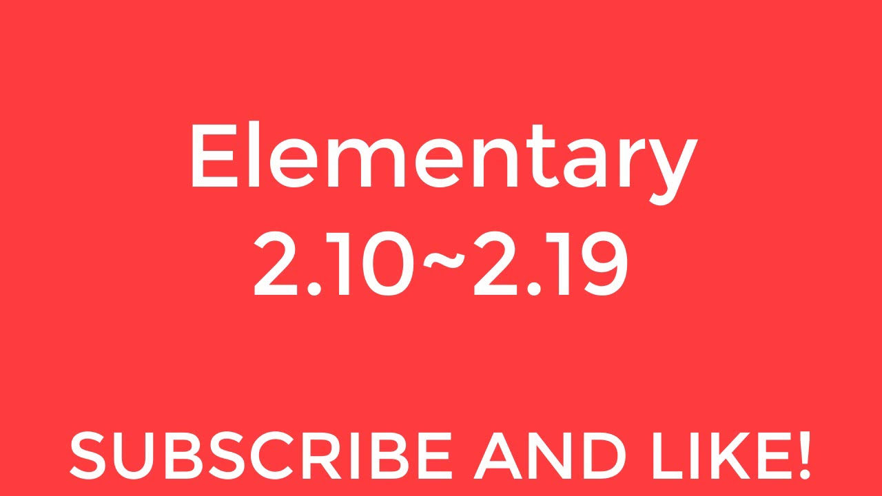 New English File Elementary listening 2.10~2.19
