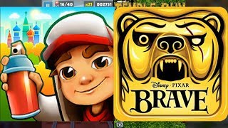 Subway Surfers Moscow Vs Temple Run Brave - Endless Run Gameplay screenshot 3