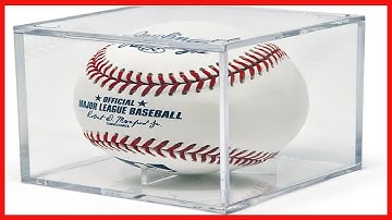 THE ORIGINAL BALLQUBE UV Grandstand Baseball Display Case Square