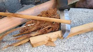 Root Hand Drill Spindle: Hemlock on Cedar