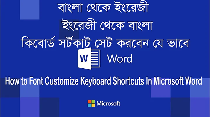 How to Font Customize Keyboard Shortcuts in Microsoft Word 2019