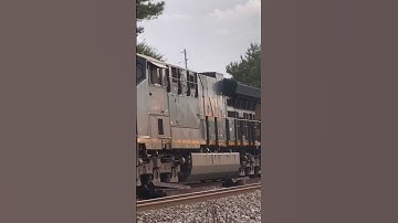 CSX CM44AC leads an auto rack train northbound on the Lineville subdivision in LaGrange, Ga!!