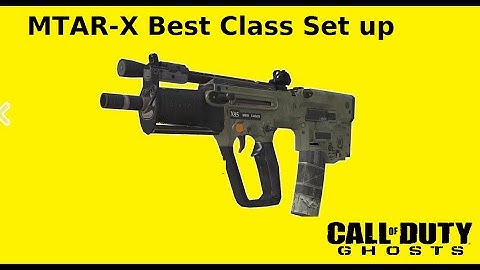 COD Ghosts: BEST CLASS SETUP - "MTAR-X" (EPIC SMG) - Call of Duty: Ghost Gameplay