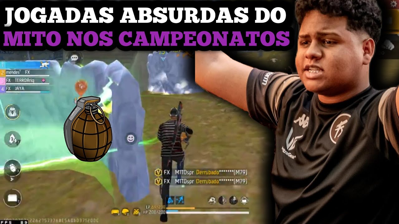COMPILADO DE JOGADAS ABSURDAS DO MITO NOS CAMPEONATOS