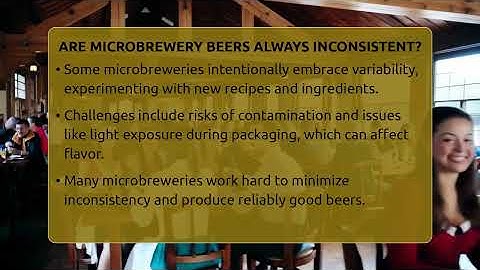 Are Microbrewery Beers Always Inconsistent? - The Pint Guy
