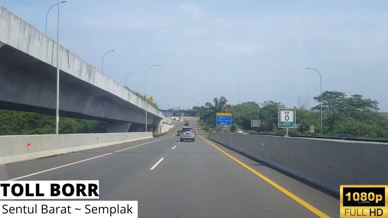 Driving Around (ASMR) Bogor Outer Ring Road ( BORR ) From Sentul To Semplak Intersection  