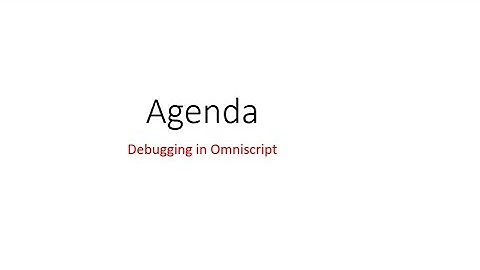 Debugging OmniScript