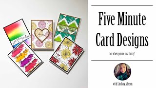 5 Minute Card Ideas Plus Tips & Tricks for Quick Designing