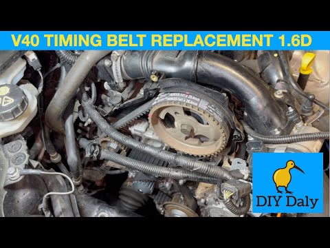 Volvo V40 D2 1.6 diesel timing belt & water pump replacement
