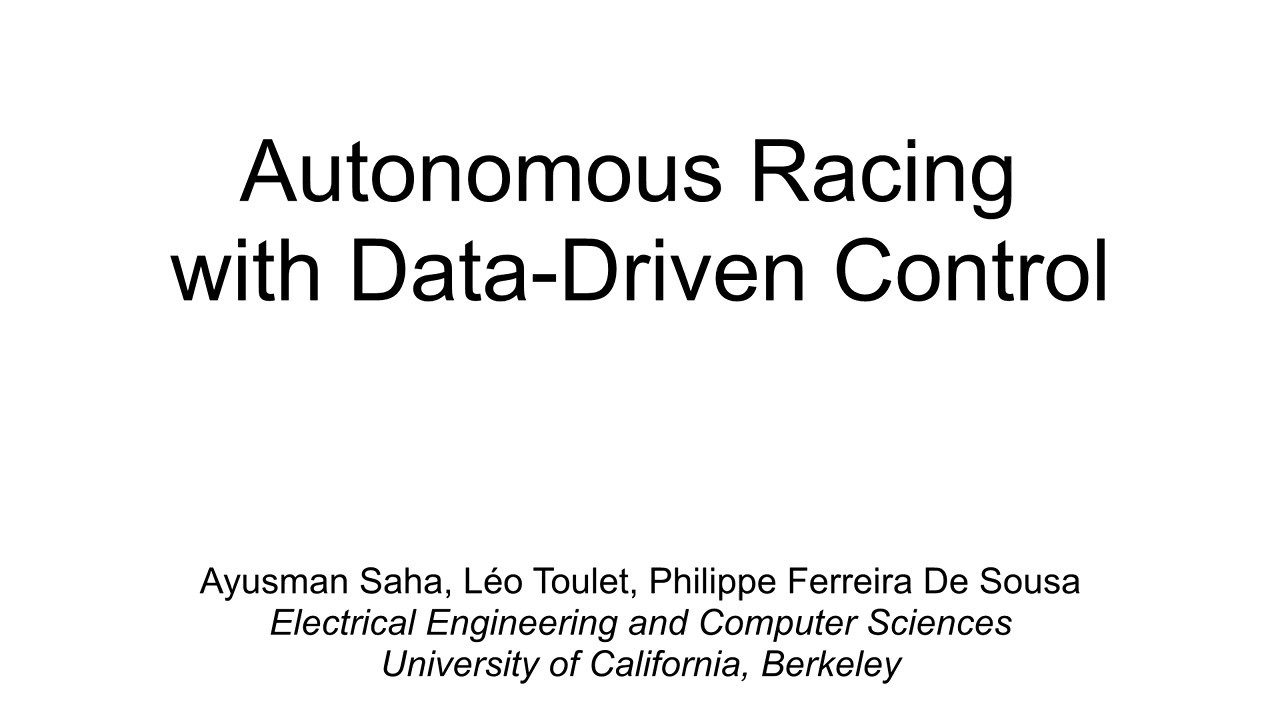 Autonomous Racing with Data-Driven Control