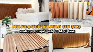 MAKE OVER KAMAR 3X3 JADI AESTHETIC⁉️TIPS AGAR KAMAR SEMPIT TERLIHAT LUAS‼️@Zulaikhapratiwy