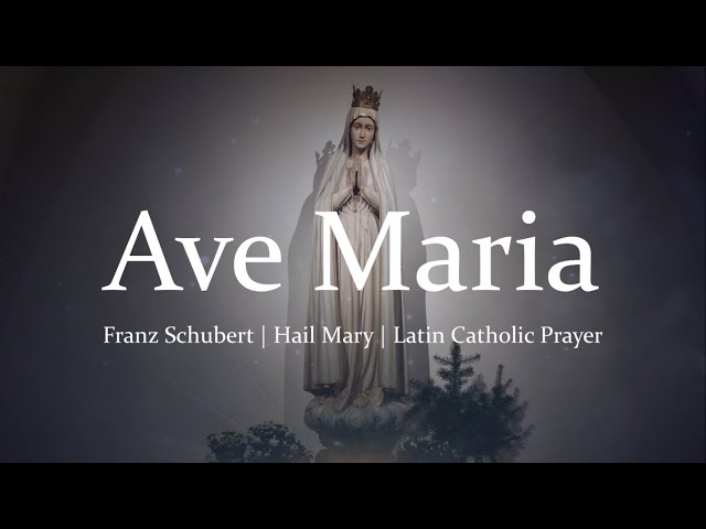 Ave Maria | Schubert | Solo u0026 Choir with Lyrics (Latin u0026 English) | Hail Mary | Sunday 7pm Choir class=