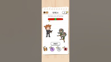 Brain test 2 Monster hunter Joe Level 6 // Zombies are attacking!