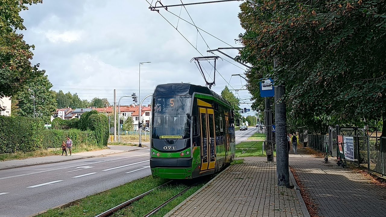 [Tramwaje Elbląskie] Moderus Beta MF09AC #071 - linia 5, kierunek Saperów