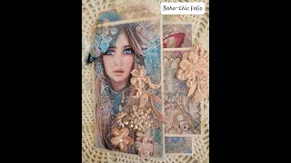 Boho-Chic Folio Companion Book and Tag Ephemera Pocket #howbohocanyougo