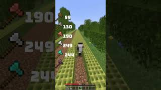 All Pickaxes Vs Block Of Bamboo