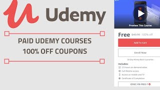#Free #Udemy Courses #Just Enroll and #Review - كورس مجاني من منصه يودمي 