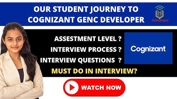 Cognizant Genc Complete Process | Genc Written and Interview experience
