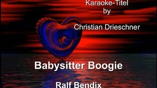 Video thumbnail of "Babysitter Boogie - Ralf Bendix - Karaoke"