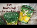 DIY Fast & Easy : Βάζα κουζίνας με λεμόνια.  Kitchen jars with lemons. ArteDiDeco [CC]
