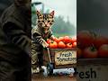 kucing miskin penjual tomat keliling