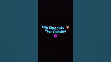 Your Favourite Chocolate 🍫 Your Youtuber 😈 #shorts #viral #trending #minecraft